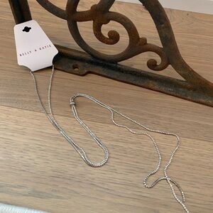 Kelly & Katie Crystal 23” Lariat Necklace NWT